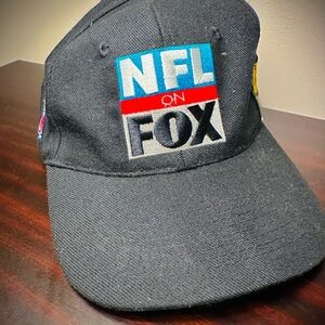 Vintage NFL on FOX Black Embroidered Baseball Cap